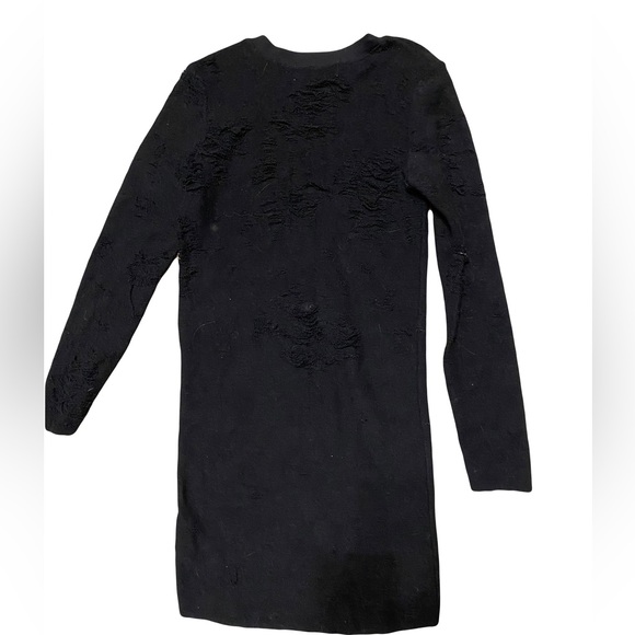 Iro Cevoc Distressed Black Mini Dress - Picture 5 of 5
